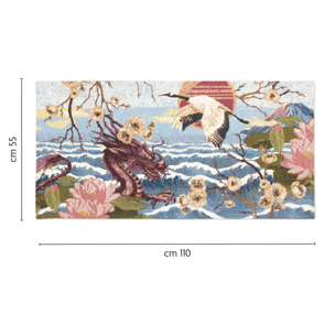 Tappeto Excelsa Fuji in poliestere e cotone 55x110x0,7 cm multicolore