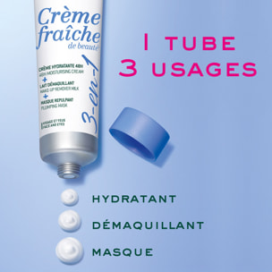 Crème fraîche de beauté®  - Crème Concentrée 3-en-1 - Toutes peaux - 100ml