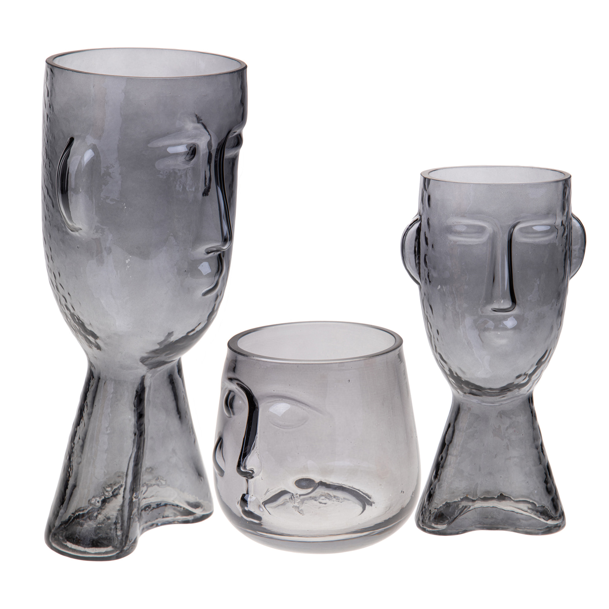 Vaso Testa Diametro 12 H 24 Cm - Pezzi 1 - 12X24X12cm - Colore: Marrone - Bianchi Dino - Decori Casa E Complementi