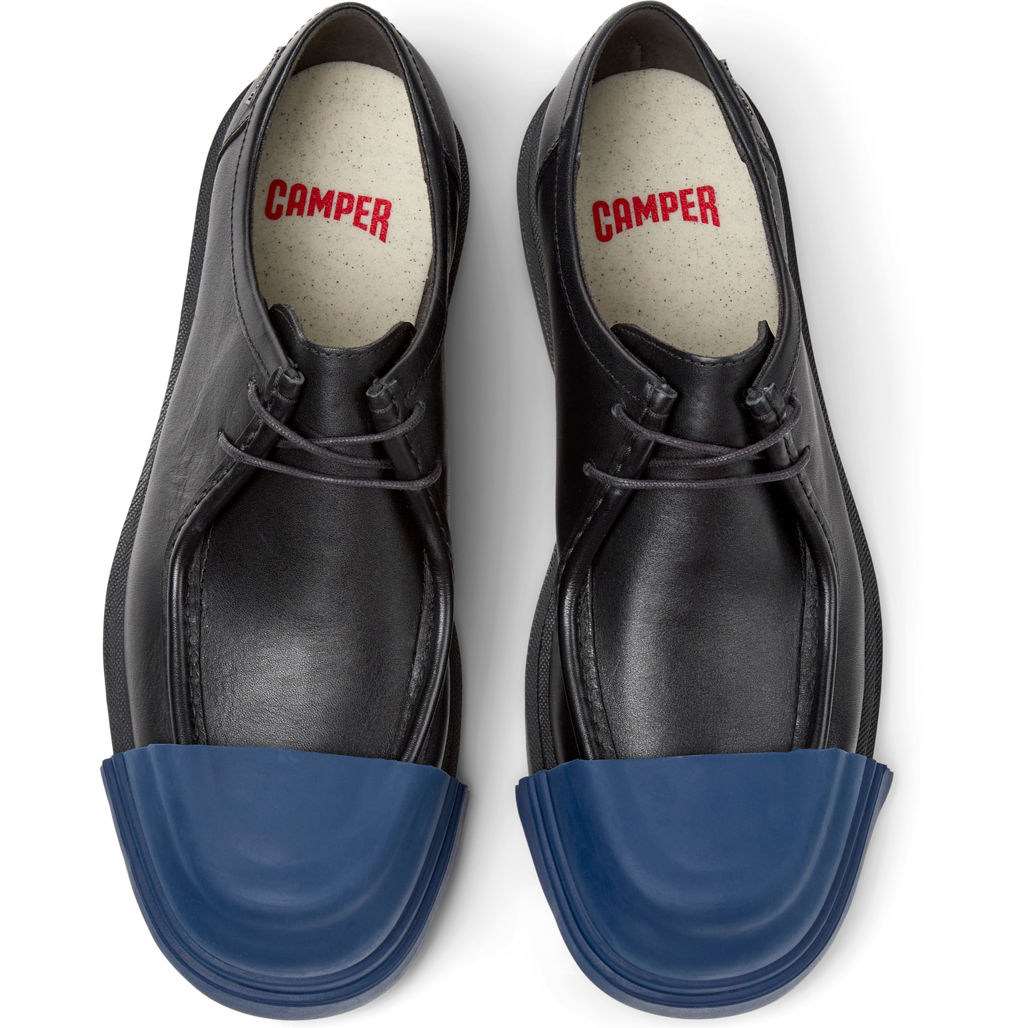 Zapatos de cordones - CAMPER Junction - Negro - Cuero liso