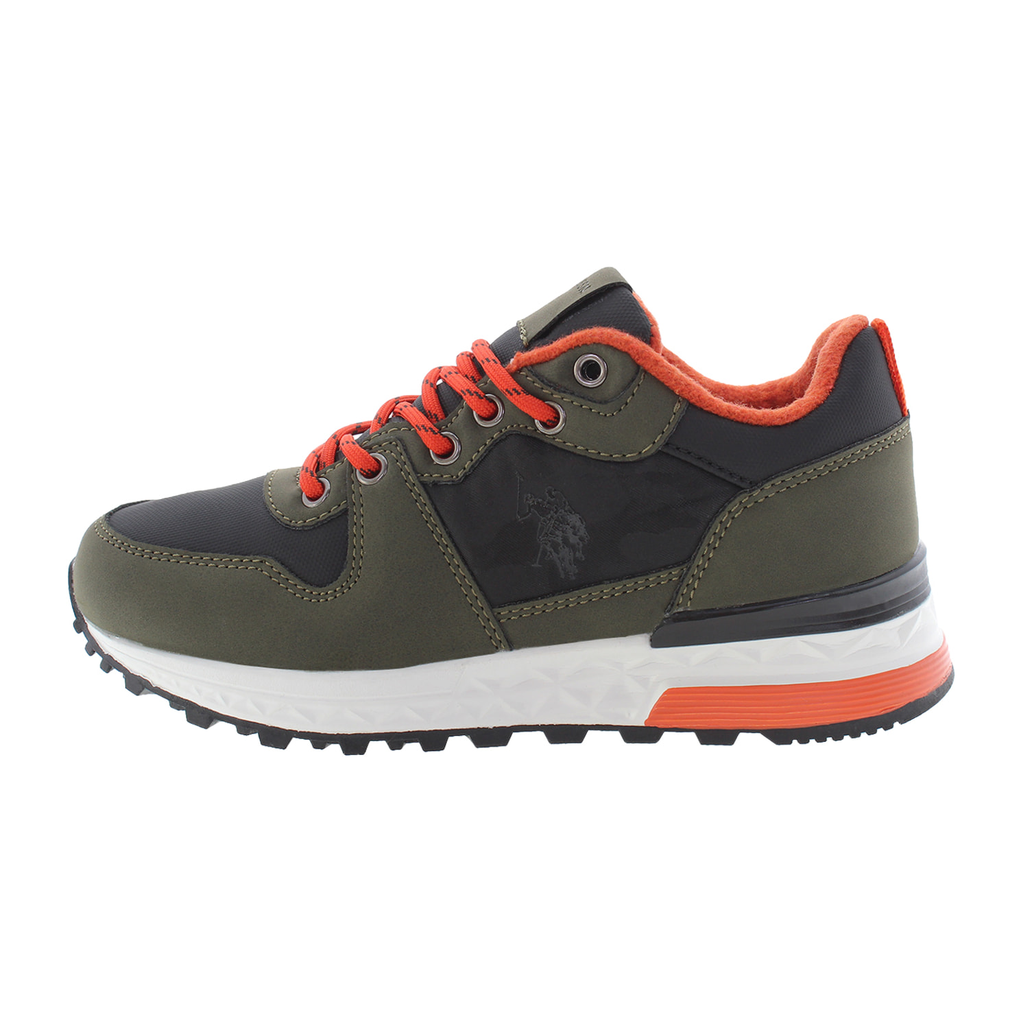 Sneakers U.S. Polo Assn. verde militare-nero