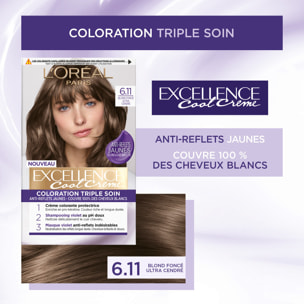 Excellence Cool Crème 6.11 Blond Foncé Ultra Cendré