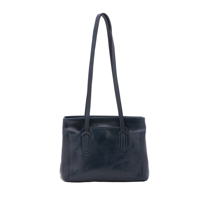 Borsa a spalla da donna - Modello False - Vera pelle - 23.0 x 30.0 x 12.0 cm