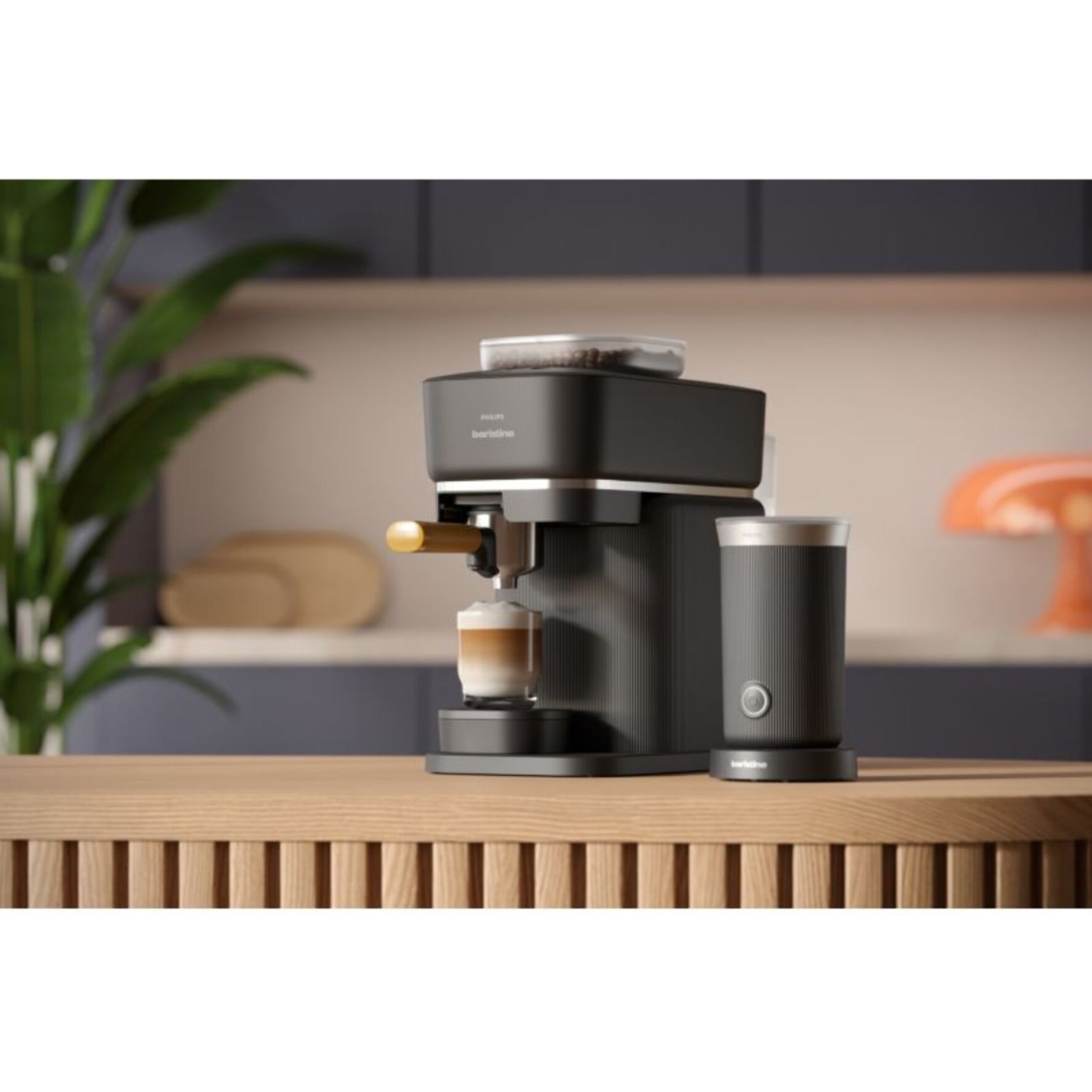 Mousseur à lait PHILIPS noir pour baristina