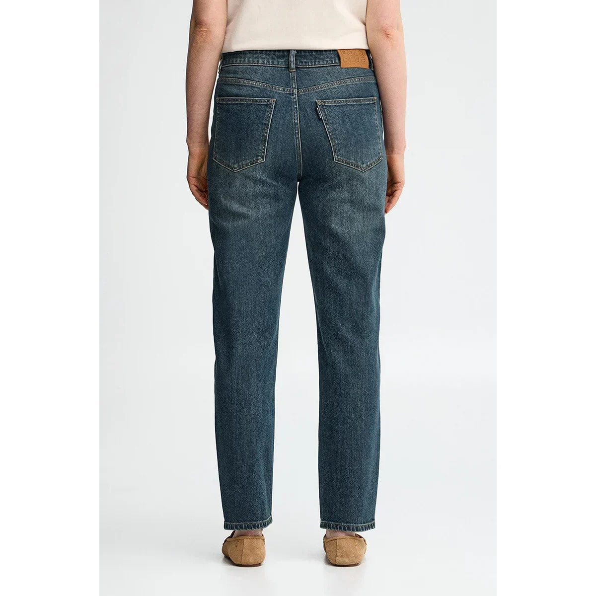 Pantalón vaquero azul medio de corte slim Polo Club