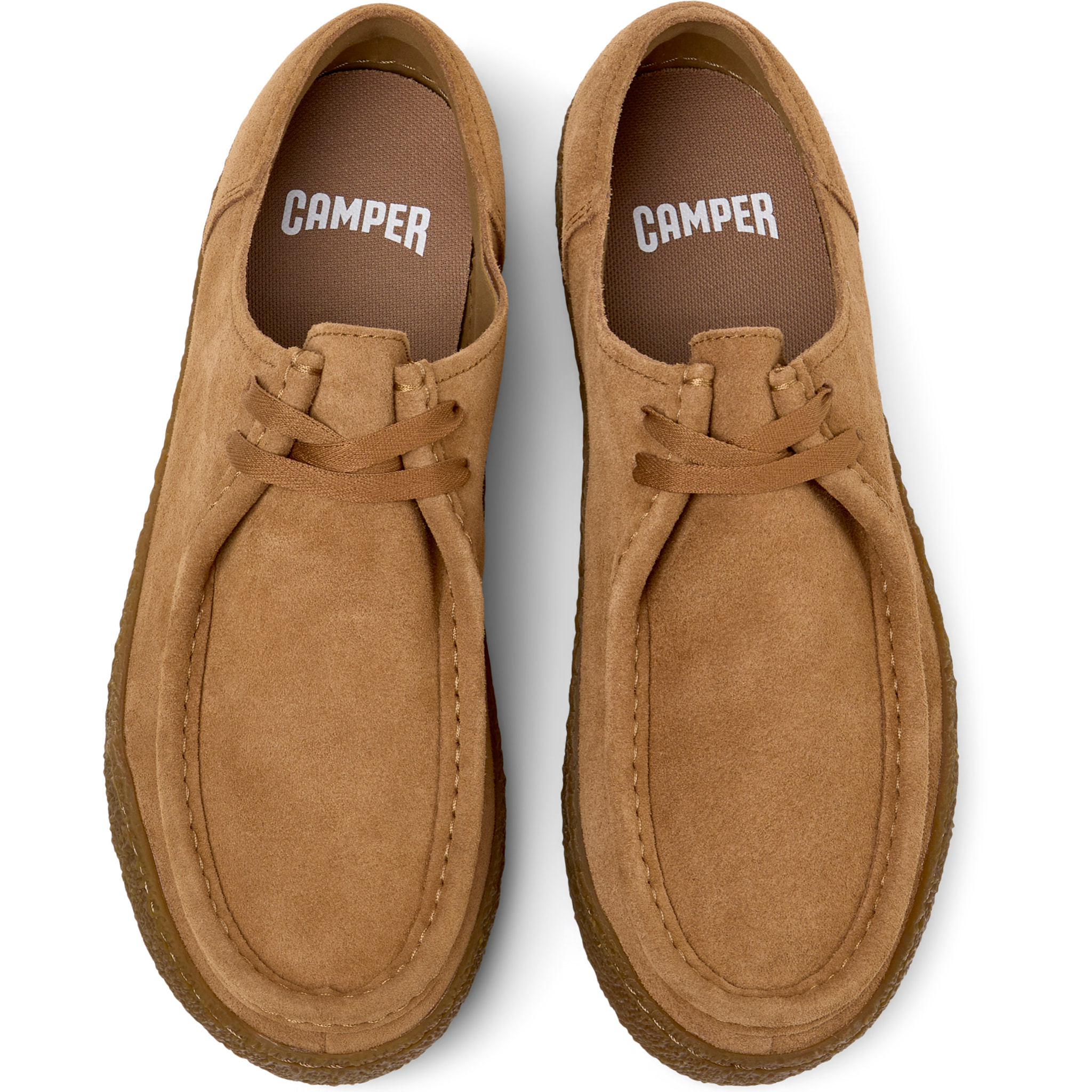 Scarpe stringate - CAMPER Peu Terreno - Marrone - Pelle scamosciata