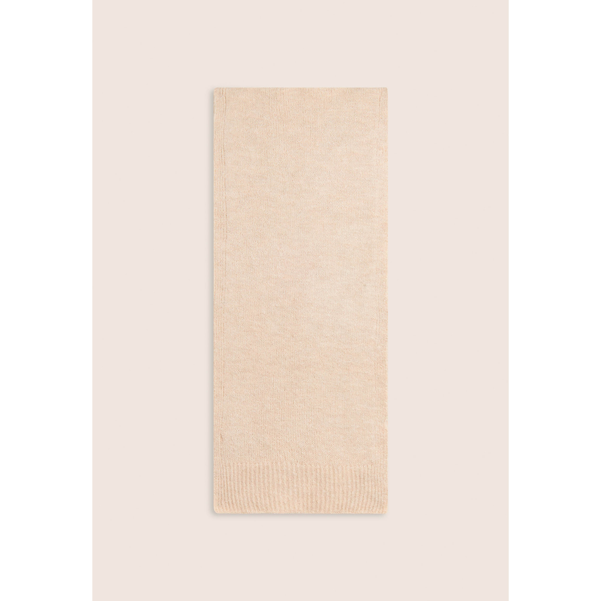 Sciarpa bouclé effetto lana con logo FY dorato