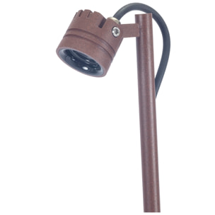 Forlight Fint baliza doble marrón con led blanco cálido 3000K