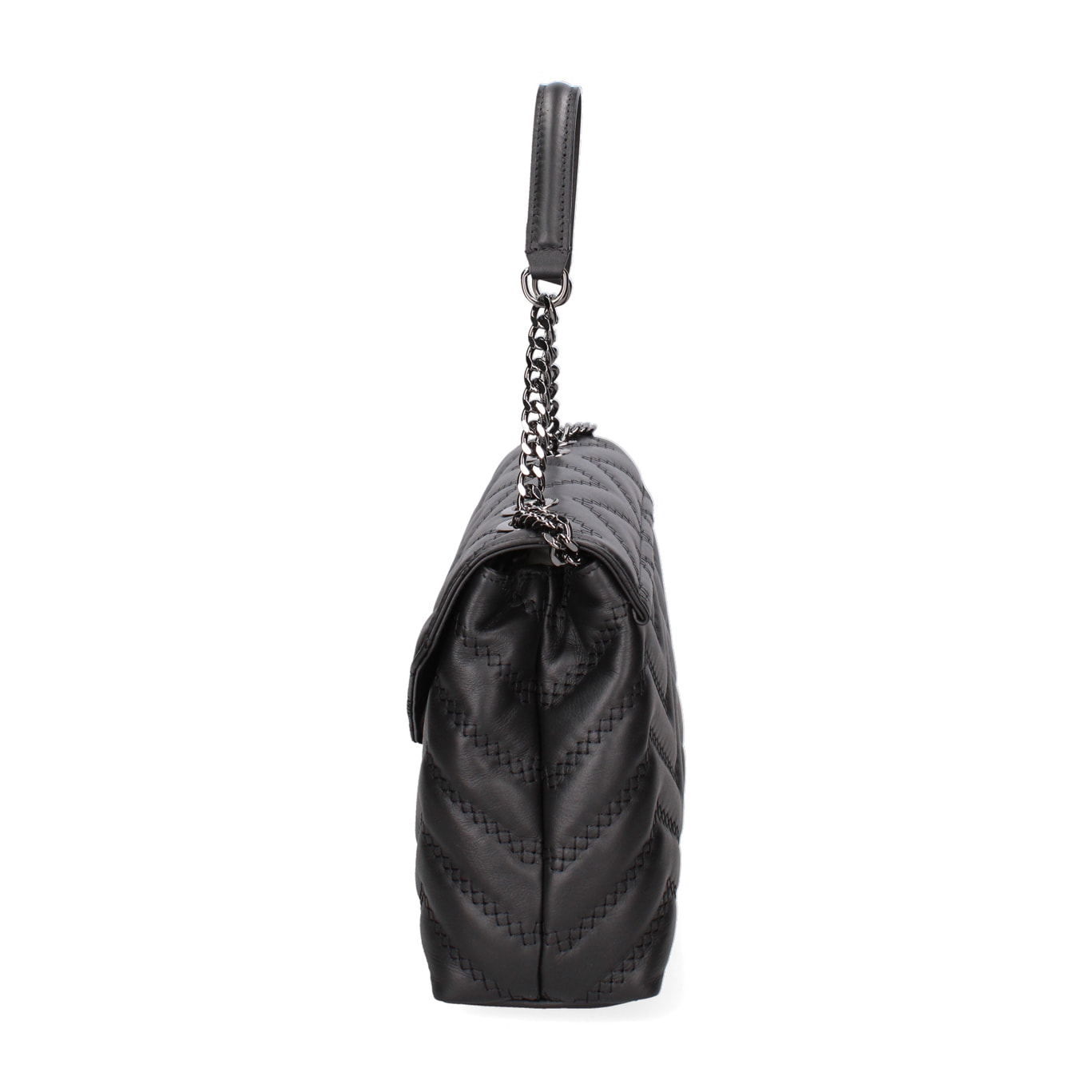 Borsa a spalla da donna In Vera pelle Made in Italy 24x15,5x7 cm