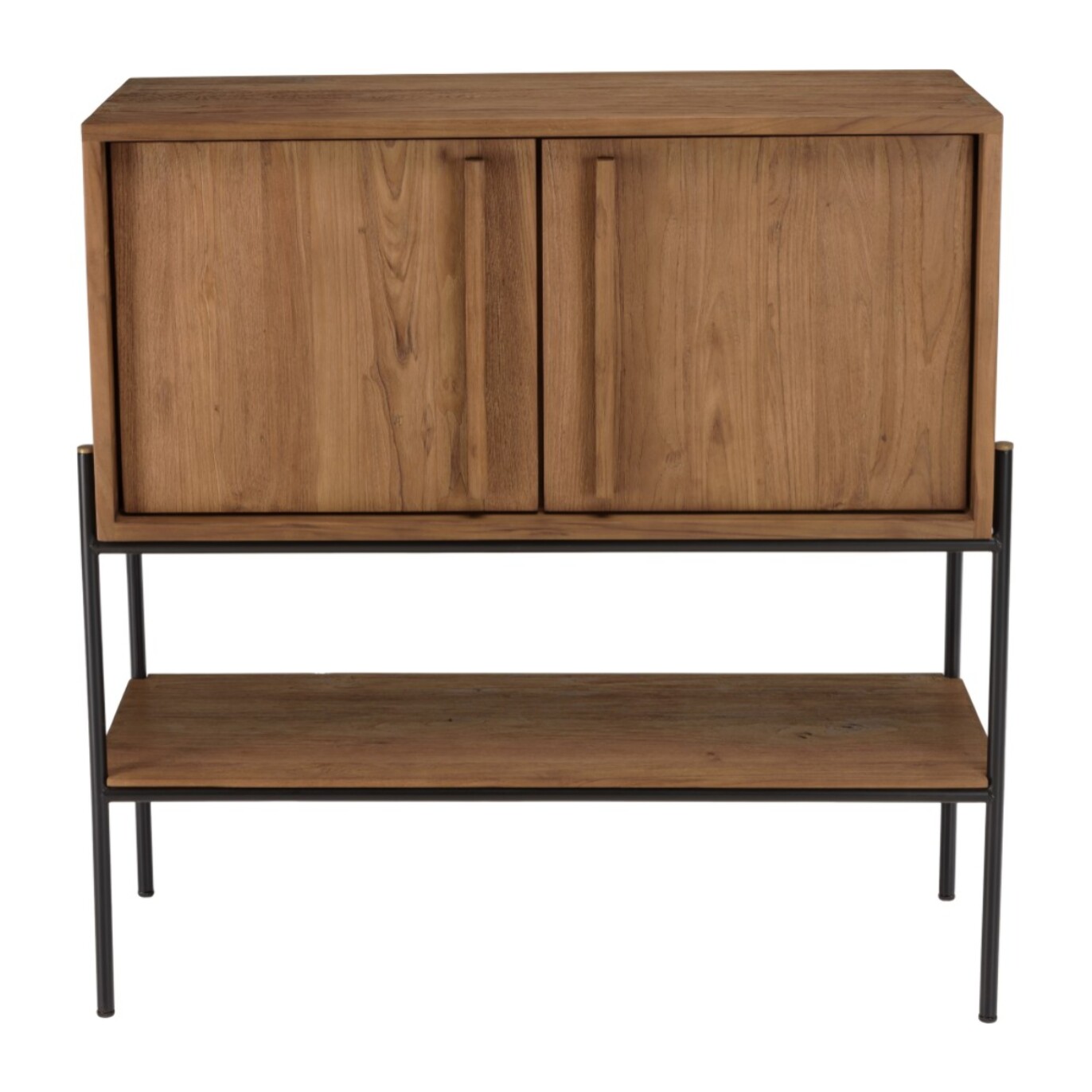 SIXTINE - Buffet 2 portes 1 niche en bois de teck recyclé naturel