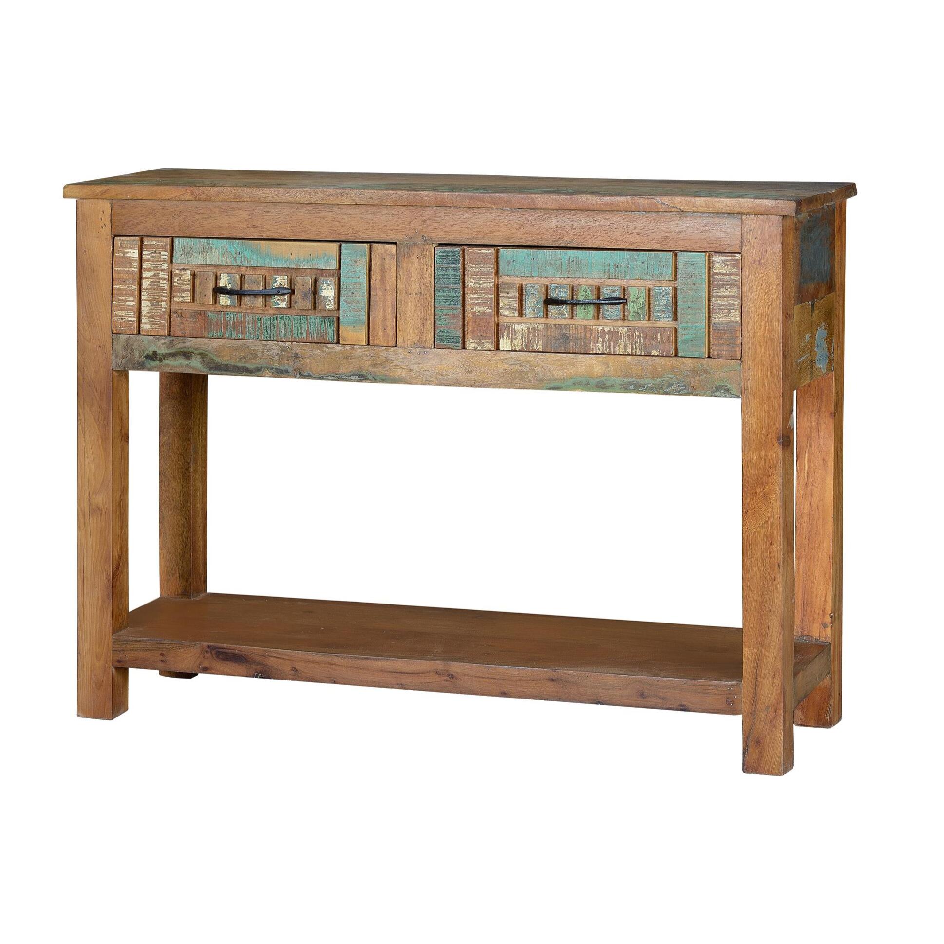 Consola - madera reciclada - 76x106x33cm