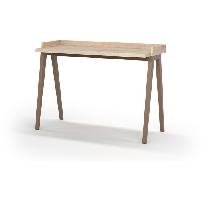 Escritorio Paris roble y moka 81x111x50