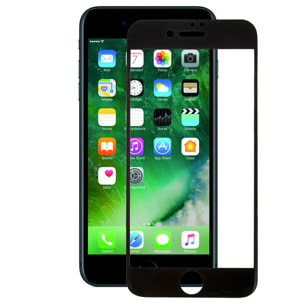 DAM VETRO TEMPERATO CON BORDI COLORATI IP7 PLUS / 8 PLUS 715 Cm. Colore nero