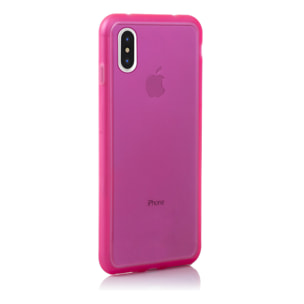 DAM COVER IN TPU TRASPARENTE CON COLORI IPHONE X 7x1x14 Cm. Colore rosa