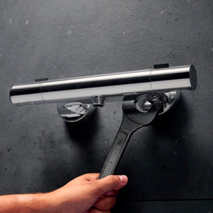 Mitigeur thermostatique douche C3 Ecostat Fine, Chromé