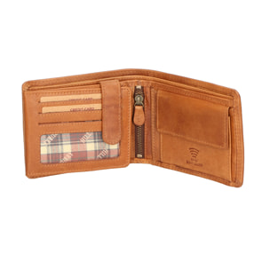 Portafoglio da Uomo in Vera Pelle fashion 10x12,5x3 cm