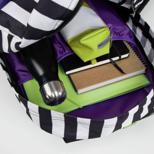 Mochila casual beetlejuice, unisex adulto, multicolor, regular