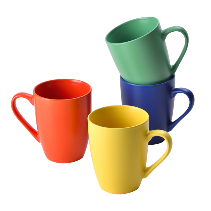 Set 4 tazas multicolor  benetton