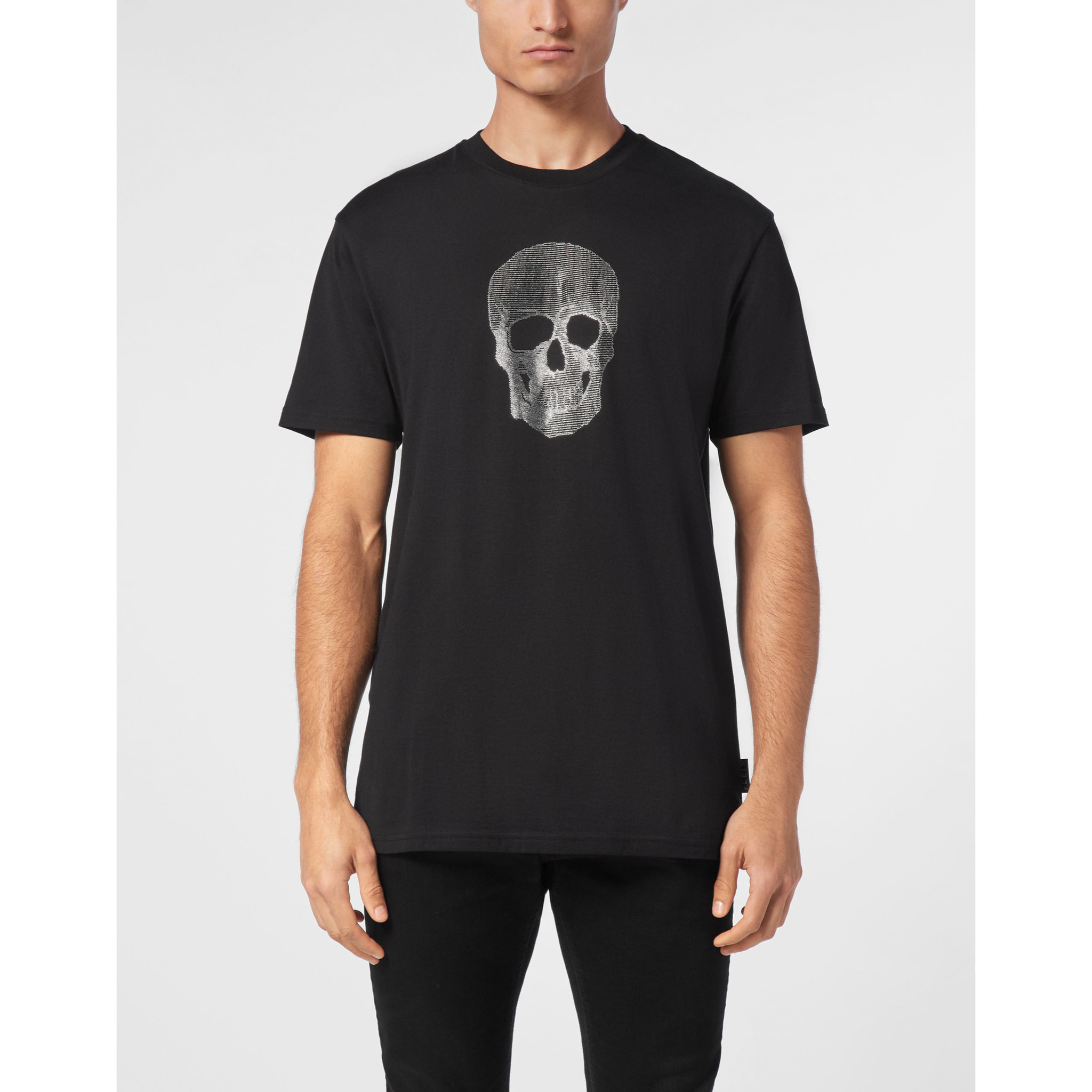 PHILIPP PLEIN T-Shirt Round Neck SKULL