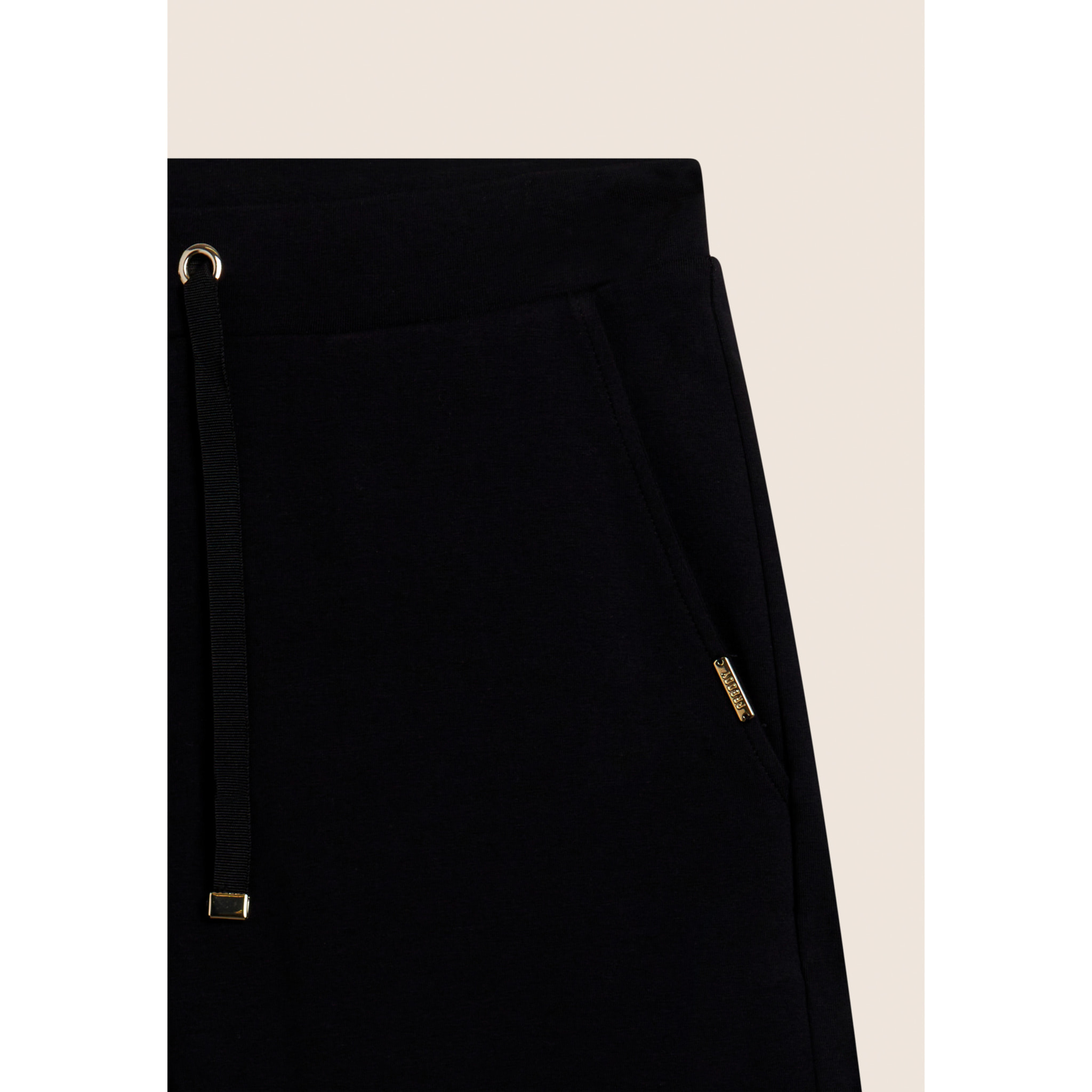 Pantaloni cropped wide leg con dettaglio animalier