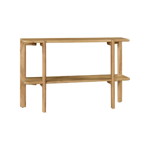 Console exotique bois d'acacia 1 étagère REVA