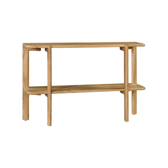 Console exotique bois d'acacia 1 étagère REVA