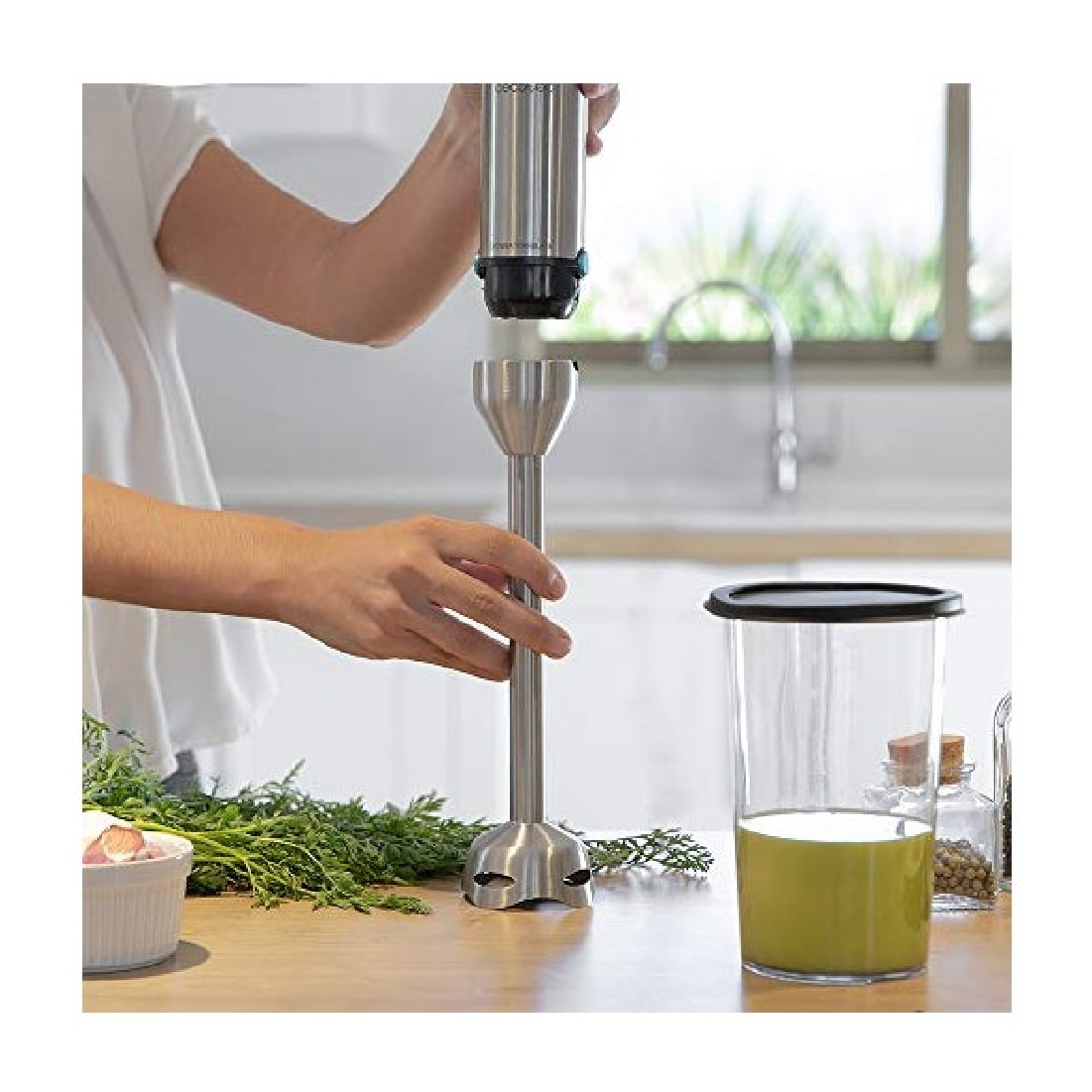Cecotec Mixeur plongeant Power TitanBlack 1500 XL Cream