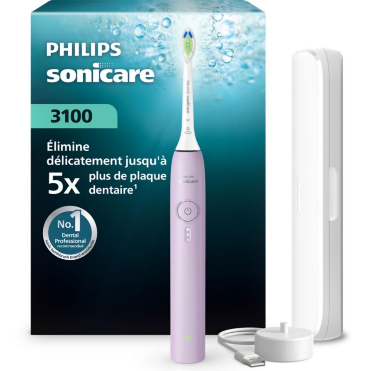 Brosse à dents électrique PHILIPS HX4033/27 Serie 3100 Lilas