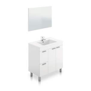 Mueble de baño con espejo Liz Blanco Brillo