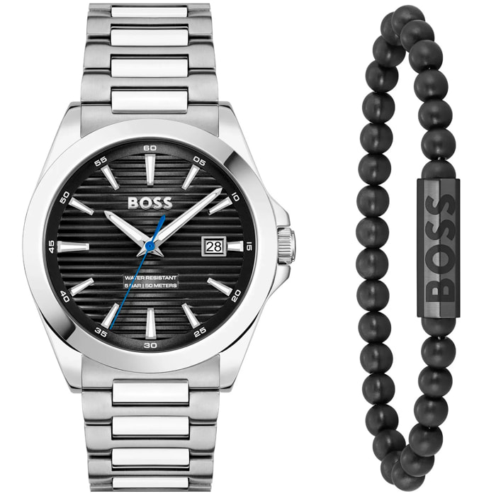 Reloj Boss 1570180 Hombre Analogico Cuarzo con Correa de Acero inoxidable