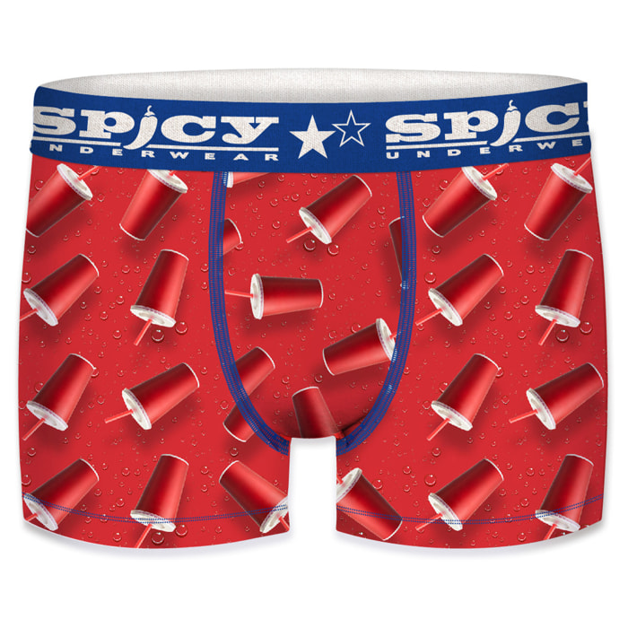 Calzoncillo Boxer unitario Spicy para hombre - microfibra - 92% poliéster, 8% elastano