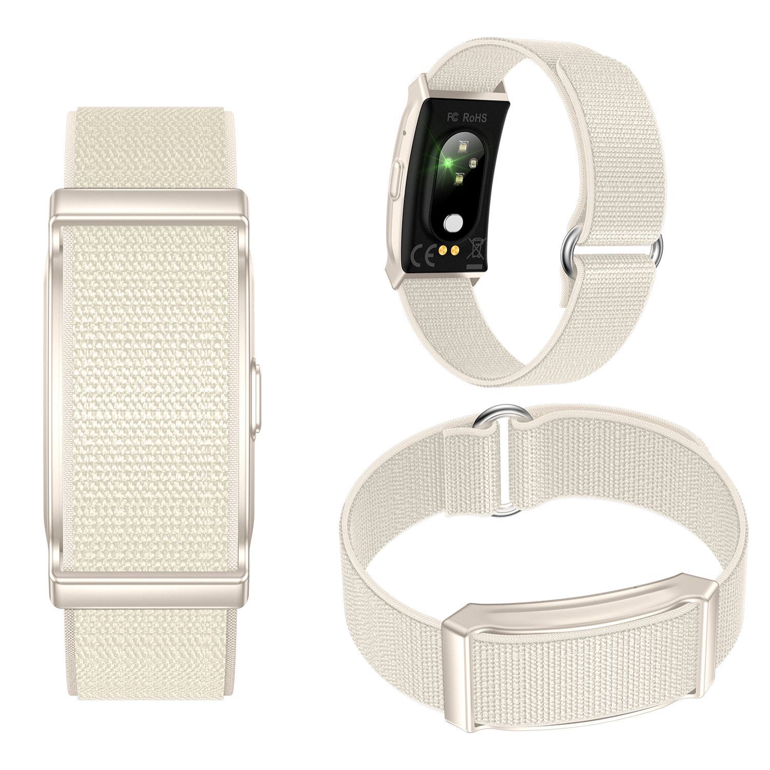 Smartband QS90 design senza schermo con monitor intelligente dell'attività e della salute. Oltre 100 modalità sportive. Cinturino in nylon.