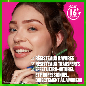 NYX Professional Makeup Blade & Shade, Crayon sourcils double embout, tenue jusqu'à 16h, Ash Blonde