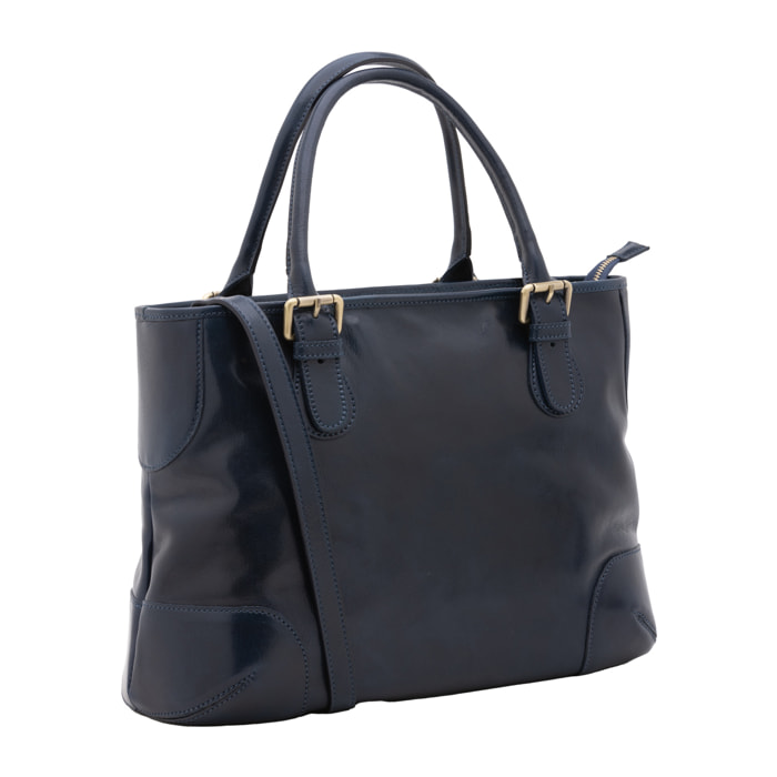 Borsa a tracolla  da donna In Vera pelle Made in Italy 28x43x16 cm