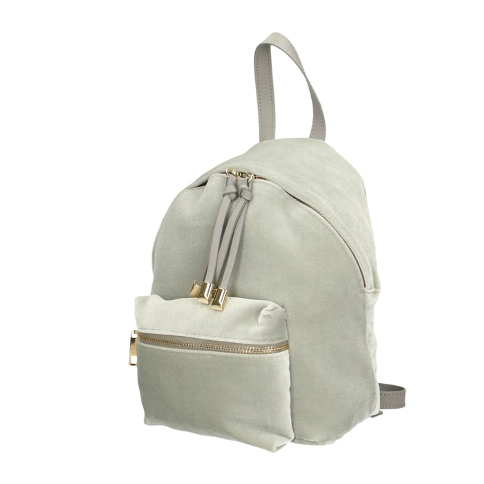 Zaino da donna in velluto - Modello Belluno - 22.0 x 29.0 x 15.0 cm
