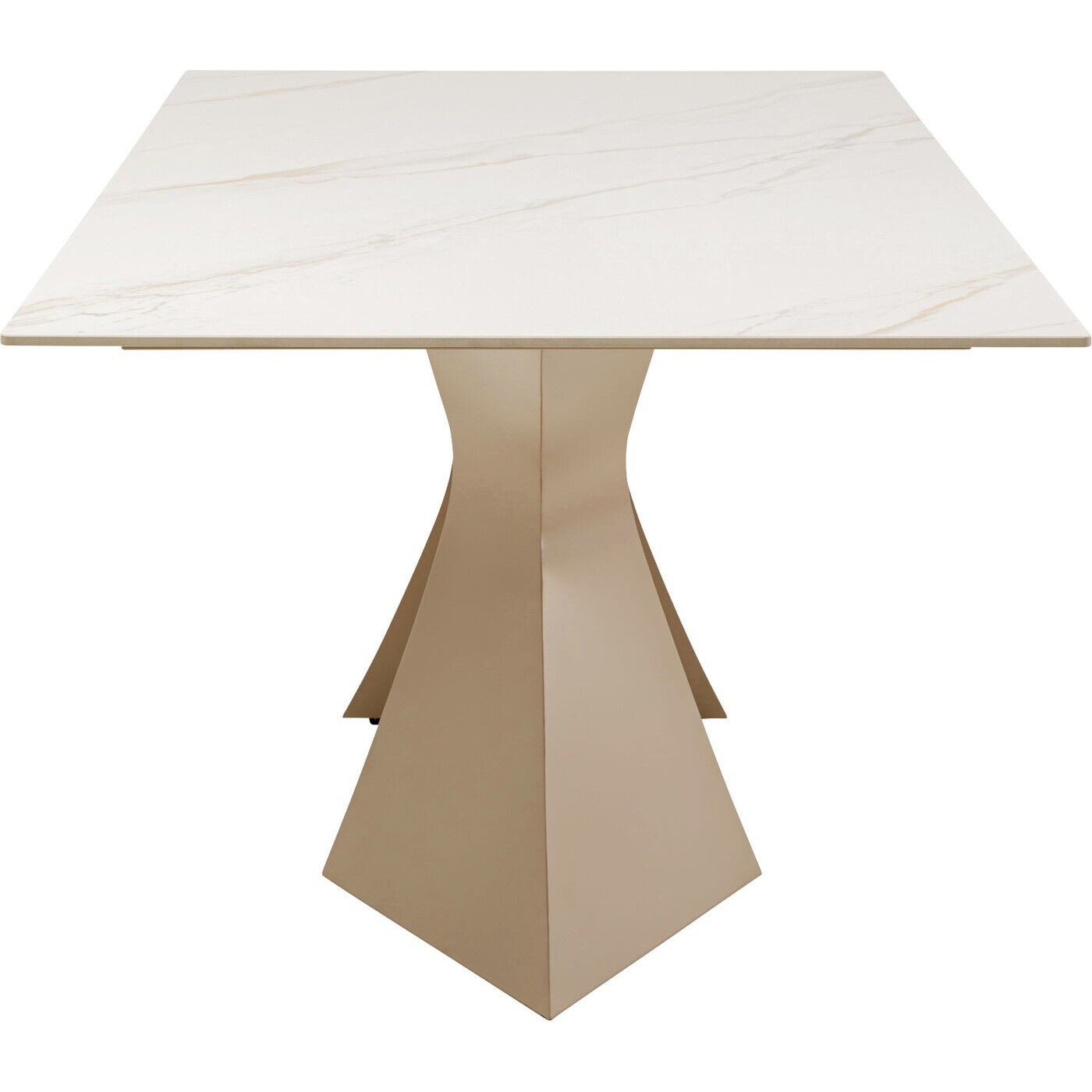 Table Gloria 200x100cm beige grès blanc Kare Design