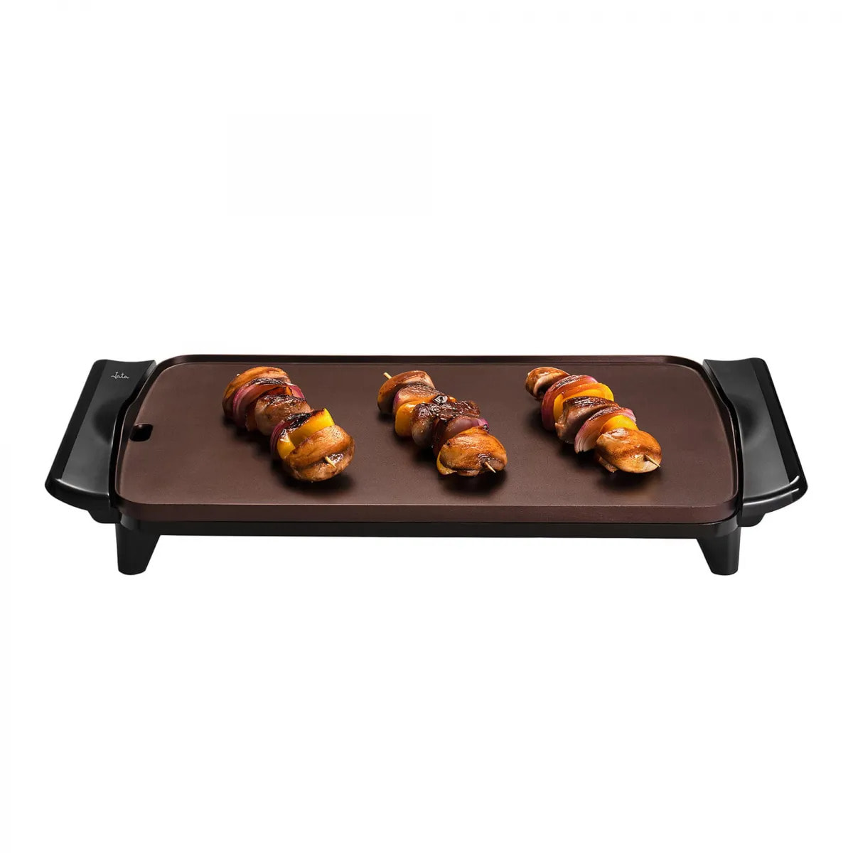 Plancha de cocina eléctrica JATA JEGR0550 de 46 x 28 cm. Resistencia patentada. Antiadherente. 2700 W