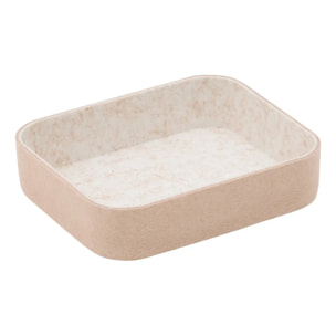 4 organiseurs bas Feltia rectangulaires 27x32cm gris