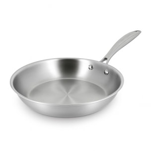 Poêle en acier inoxydable 20cm - fait en France - tous feux TRIPLY