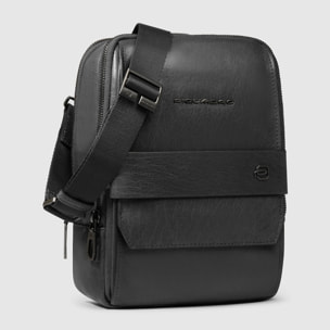 Piquadro Borsello in pelle porta iPad®mini con tasca per AirPods® e protezione RFID