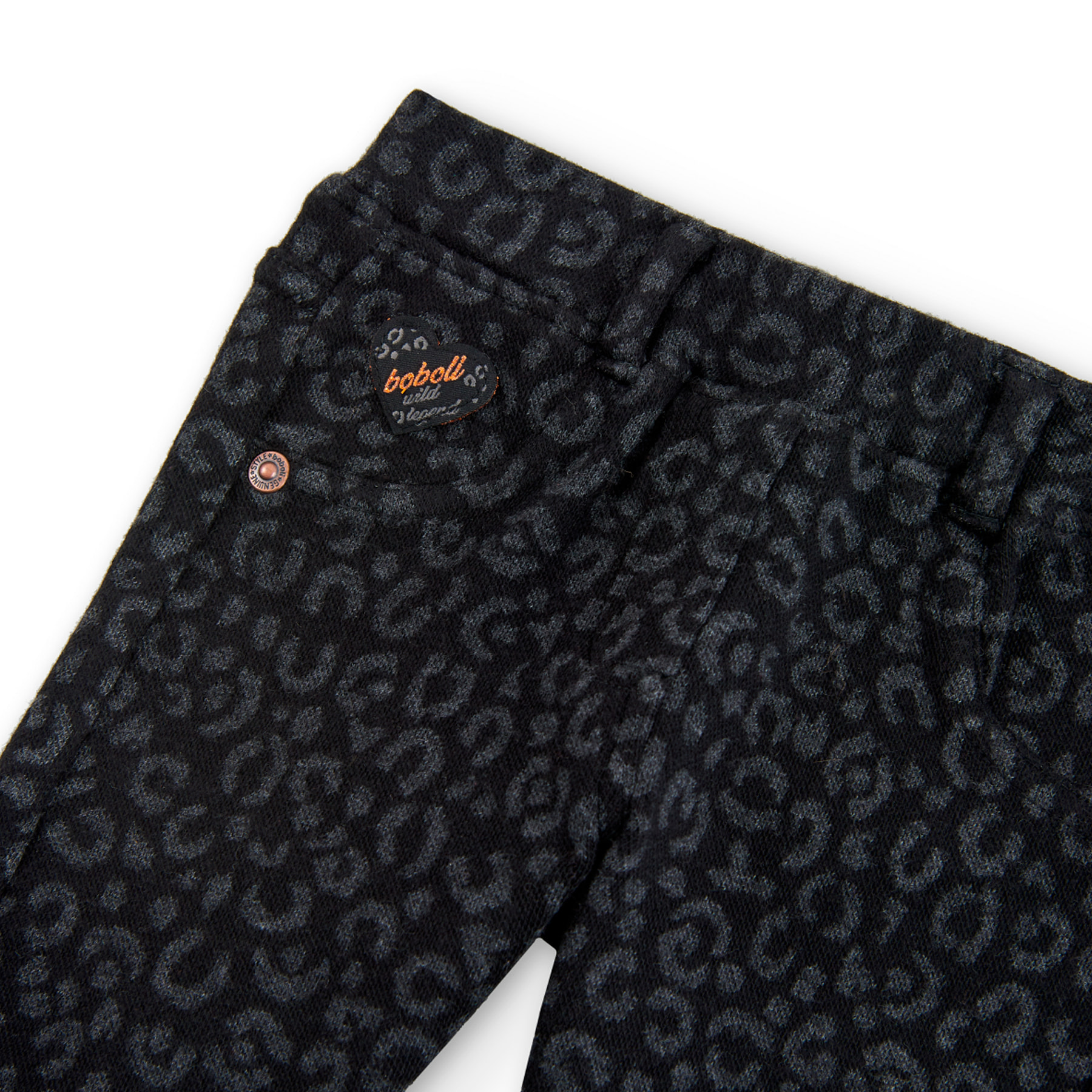 Pantalón punto jacquard de bebé niña