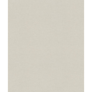 Papier peint uni à l'aspect 'Tissé' - Crème