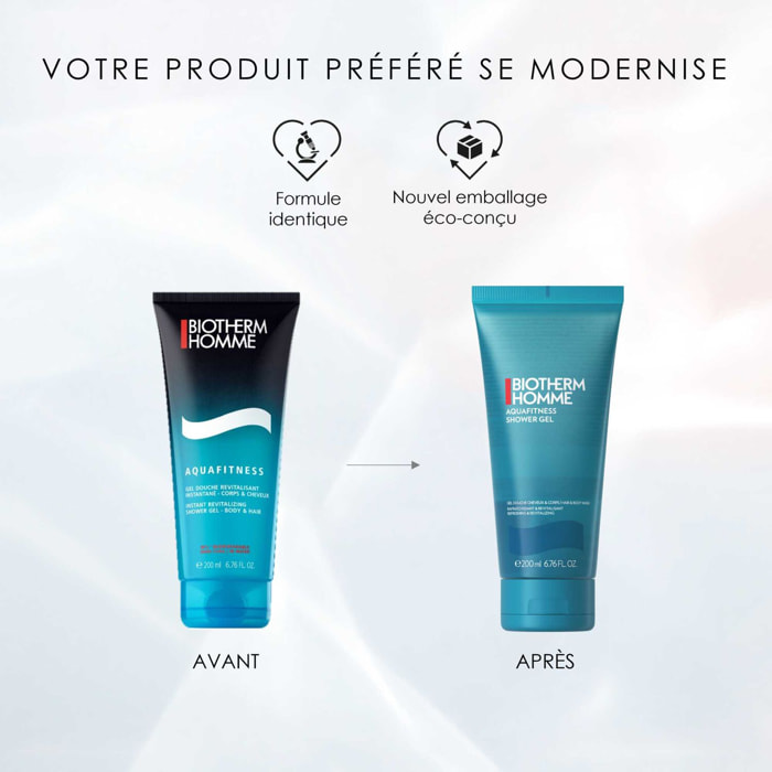 Aquafitness - Gel Douche pour Homme Corps et Cheveux 200 ml