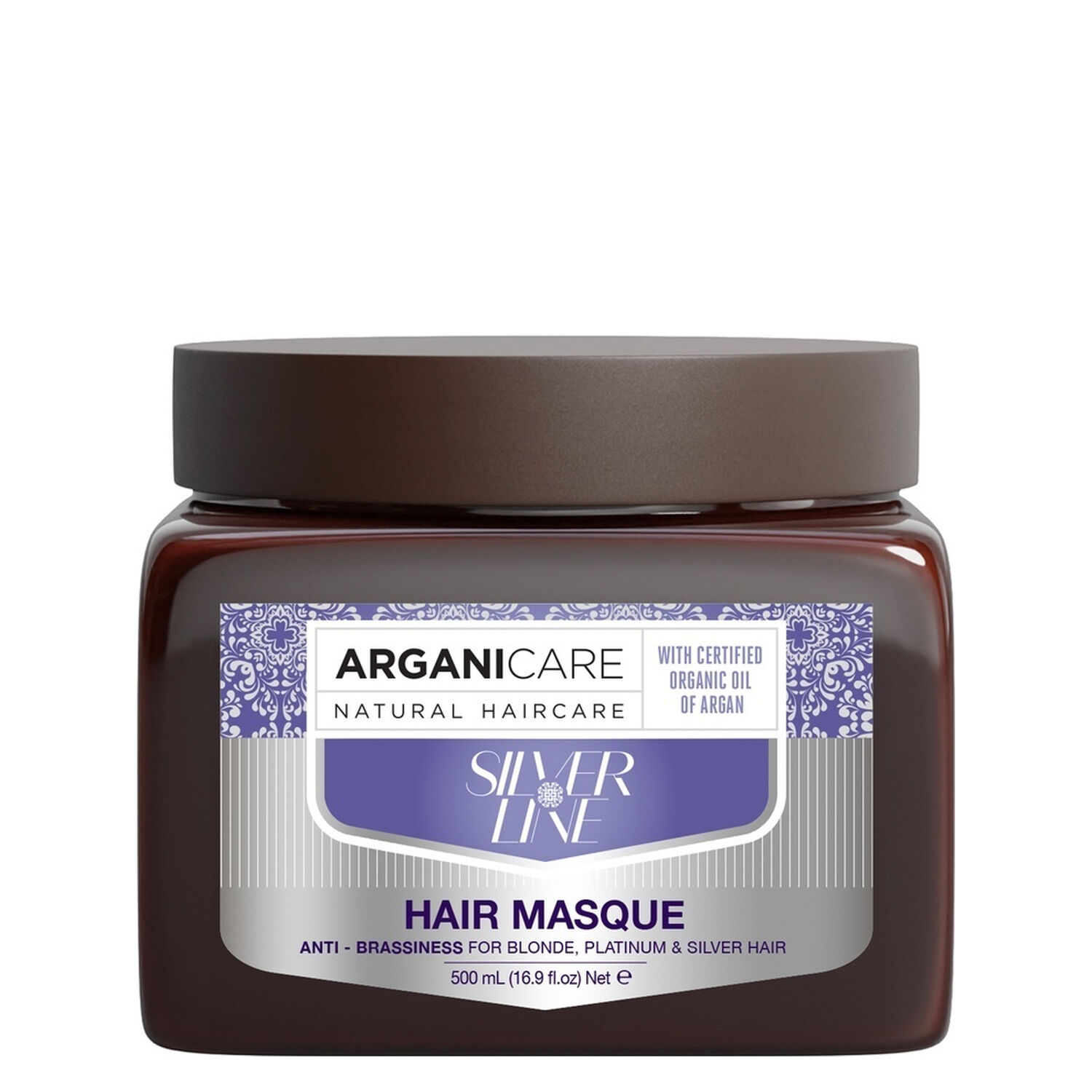 Silver - Masque pour Cheveux Blonds, Décolorés ou Gris 500 ml