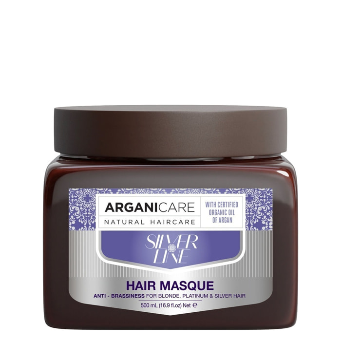 Silver - Masque pour Cheveux Blonds, Décolorés ou Gris 500 ml