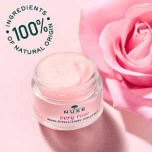 Very Rose  - Baume hydratant lèvres à la rose hydratant & Sublimateur - Toutes peaux - 15gr