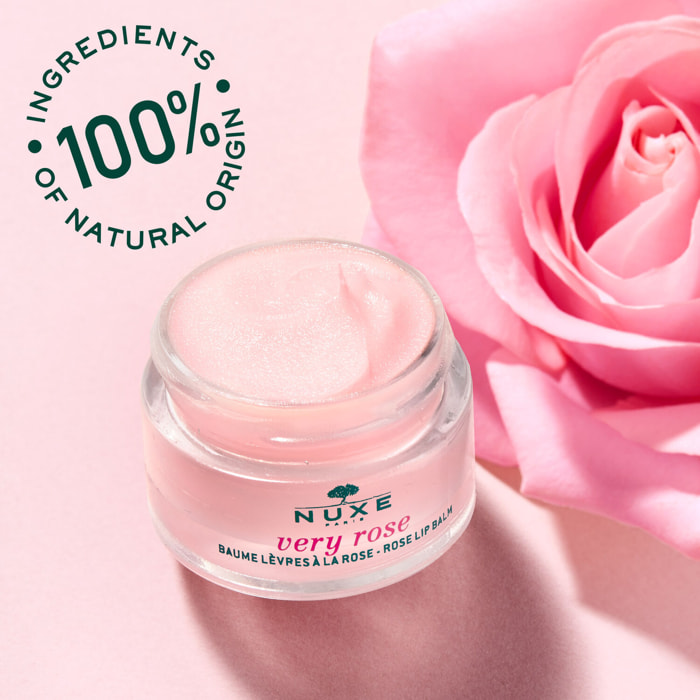 Very Rose  - Baume hydratant lèvres à la rose hydratant & Sublimateur - Toutes peaux - 15gr