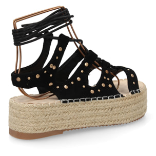 Sandalia plataforma romana mujer elegante