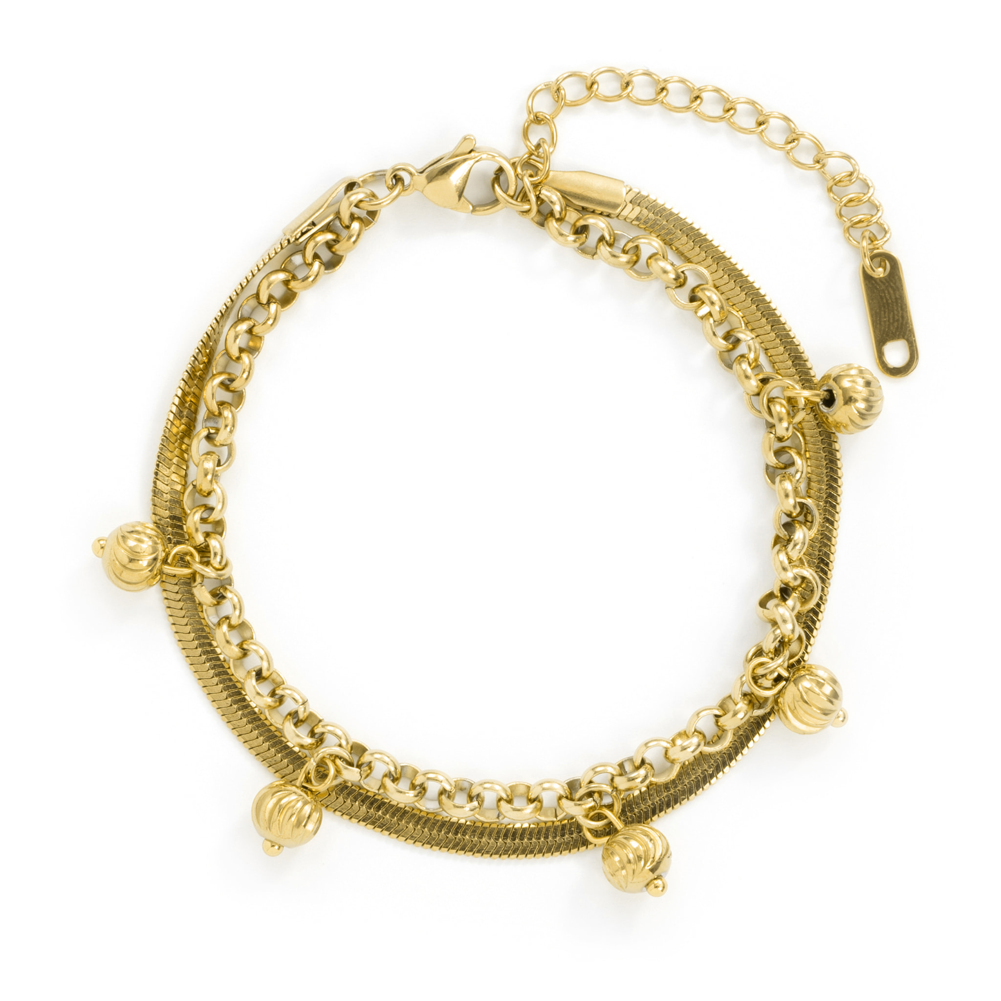 Pulsera Savi acabado oro amarillo 18k