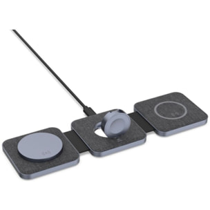 Chargeur ADEQWAT sans fil MagSafe 3 en 1 plat pliable 15W
